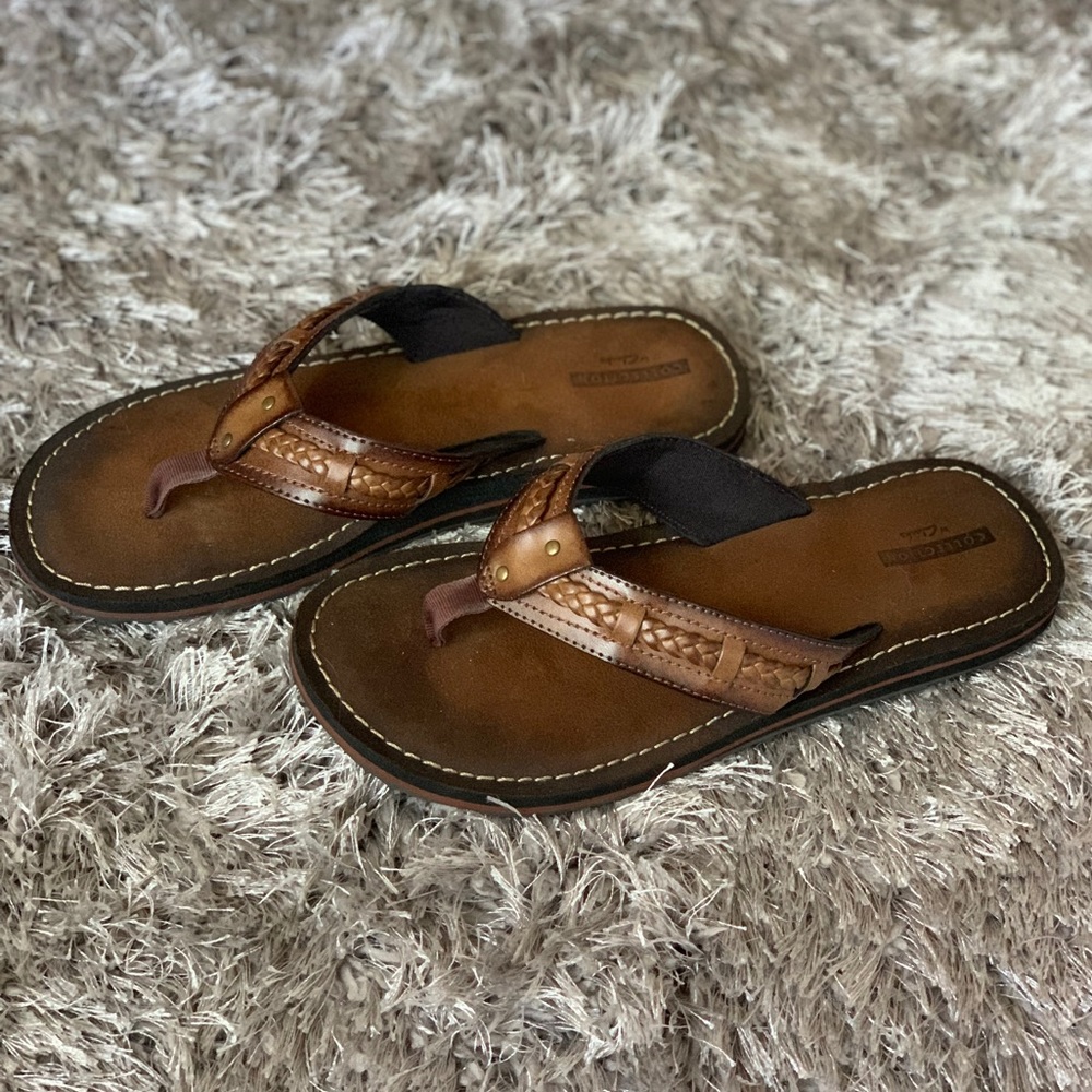 CLARKS FENNER NERICE FLAT SANDAL FLIP FLOP 8